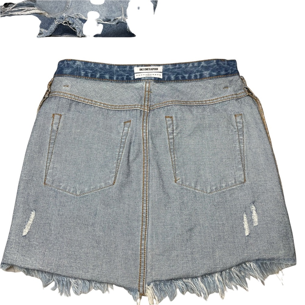 One teaspoon 2020 MINI HIGH WAIST DENIM SKIRT - Picture 8 of 10
